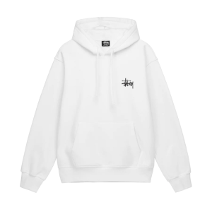 Áo Basic Hoodie Stussy 'White' 1924762-WHIT