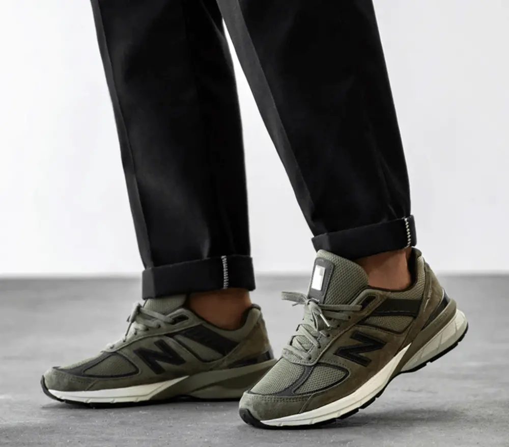 GIÀY NEW BALANCE 990v5 Made In USA 'Covert Green' M990AE5 - Ảnh 3
