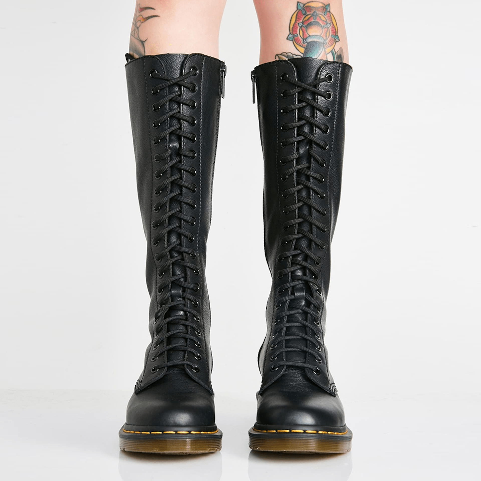 Giày Dr. Martens 1B60 Virginia Leather Knee High Boot 'Black' 23889001 - Ảnh 2