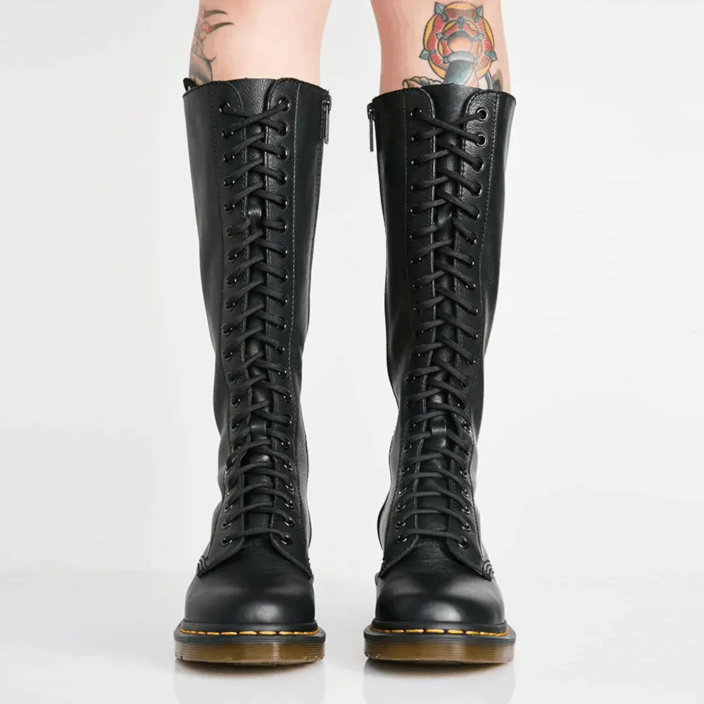 Alternative view of Giày Dr. Martens 1B60 Virginia Leather Knee High Boot 'Black' 23889001