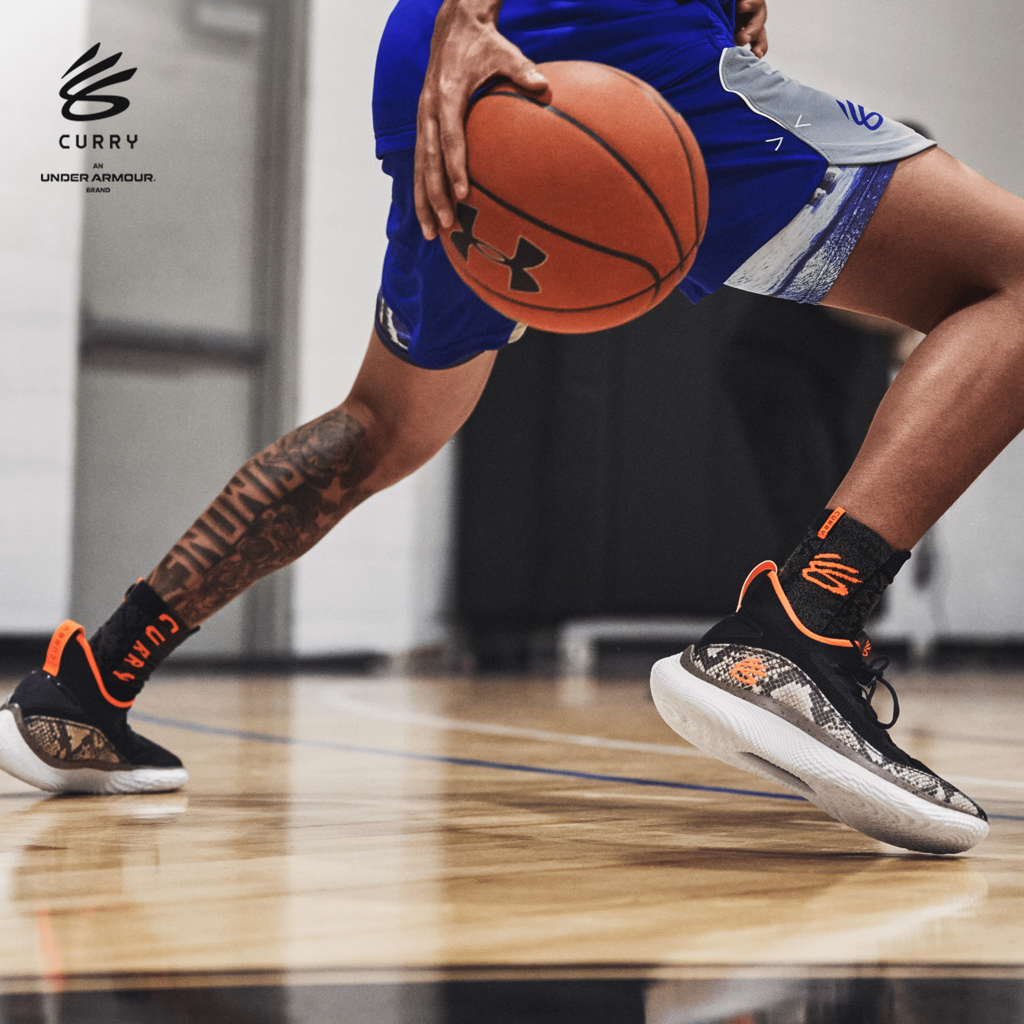 Giày Under Armour Curry Flow 8 GS 'Strike & Flow' 3024430-005 - Ảnh 2
