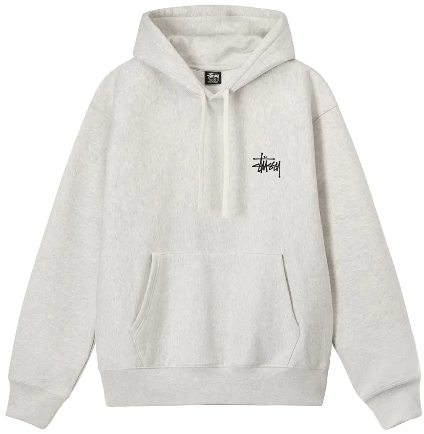 Áo Stussy Basic Stussy Hoodie 2023 'Ash Heather' 1924870M