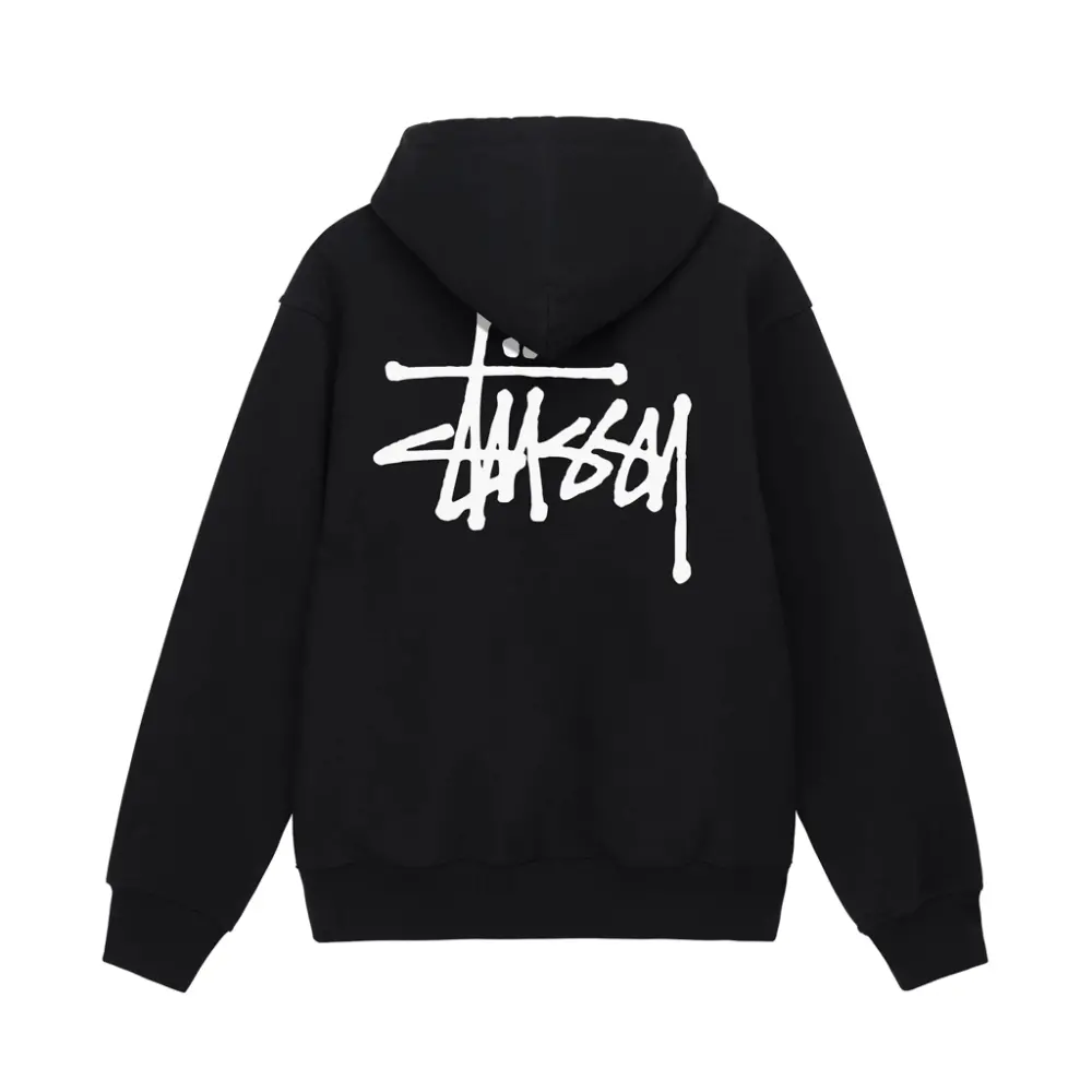 Áo Stussy Basic Stussy Hoodie 2023 'Black' 1924870M - Ảnh 5