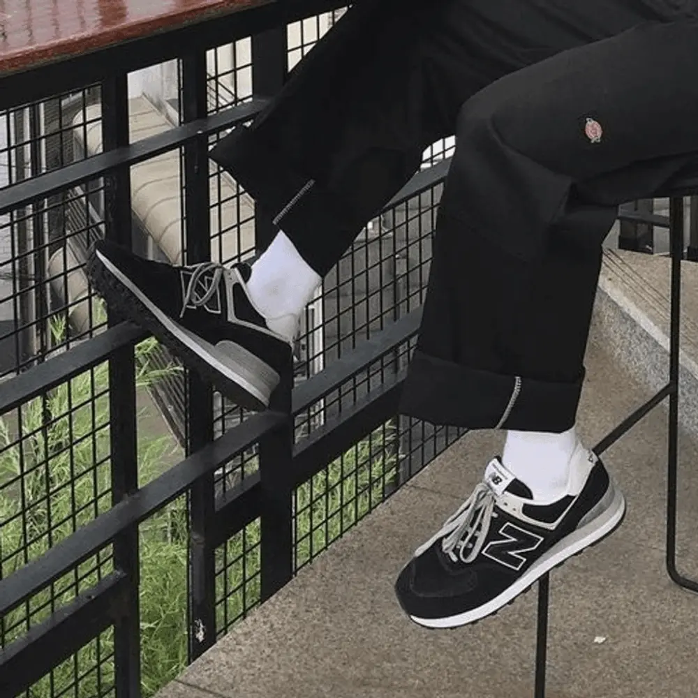 Giày New Balance Wmns 574 'Core Black' WL574EB - Ảnh 7