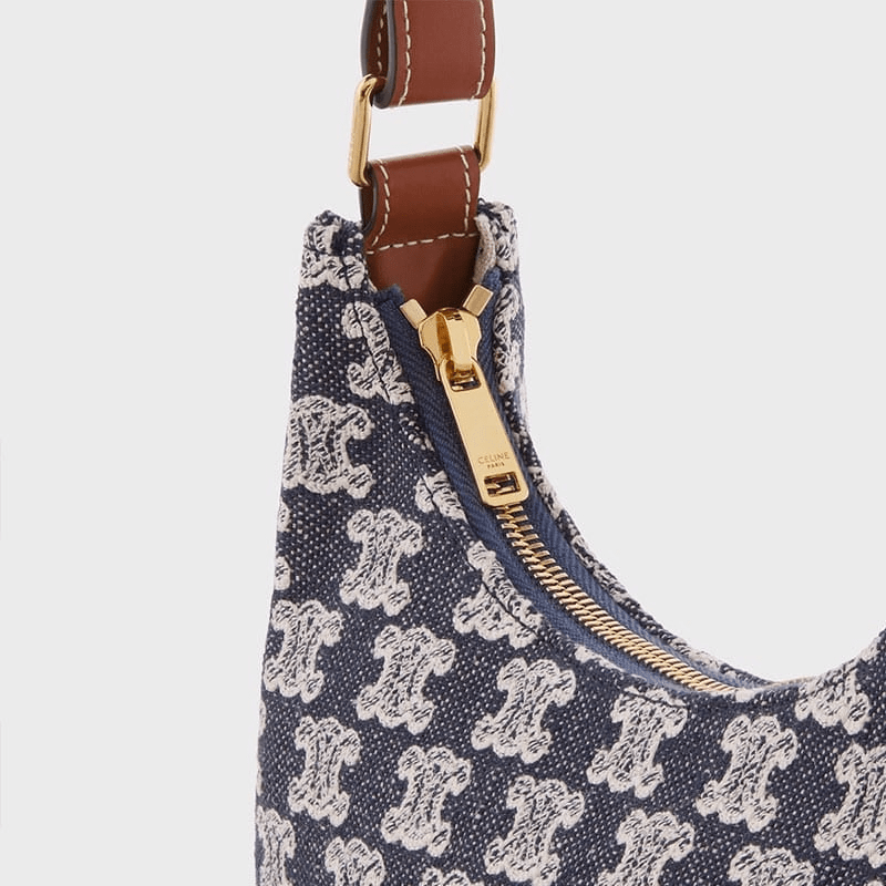 Túi Celine Ava Bag In Textile With Triomphe Embroidery 193952CS8-07OC - Ảnh 4