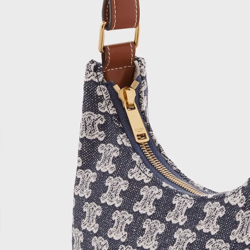 Túi Celine Ava Bag In Textile With Triomphe Embroidery 193952CS8-07OC - Ảnh 4