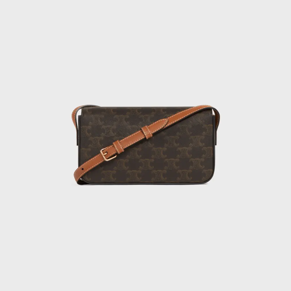 Alternative view of Túi Celine Triomphe Shoulder Bag Tan 194142CUZ-04LU