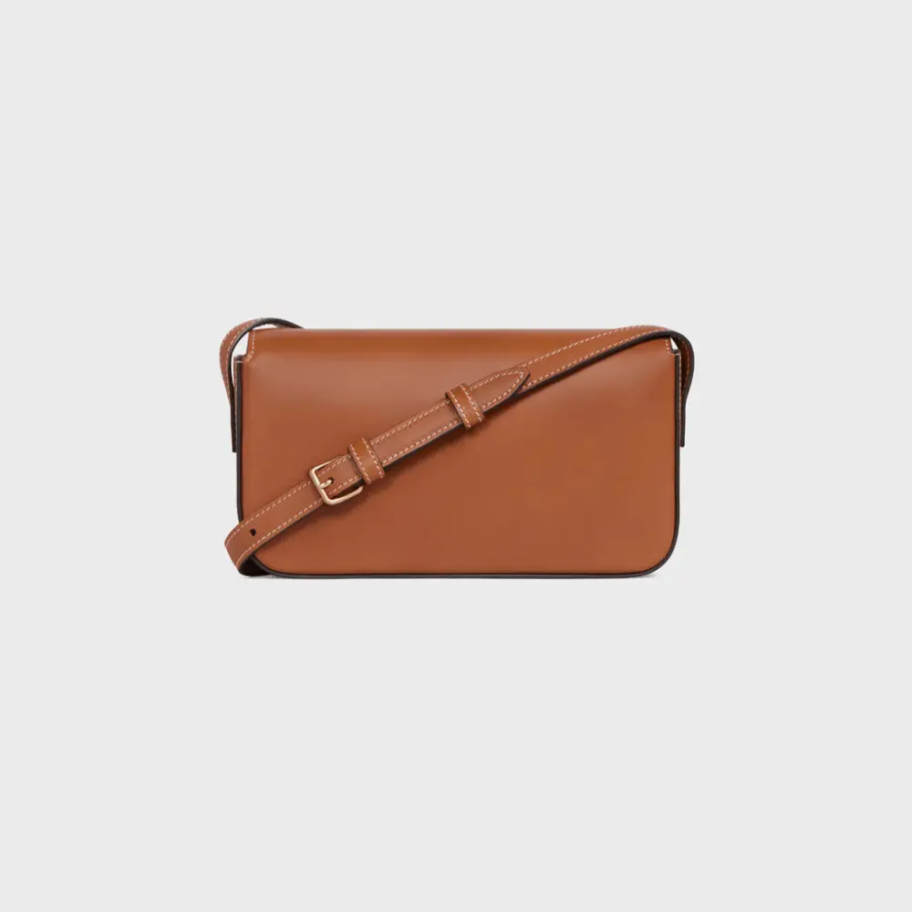 Túi Celine Triomphe Shoulder Bag In Natraul Calfskin 194143BFN-04LU - Ảnh 3