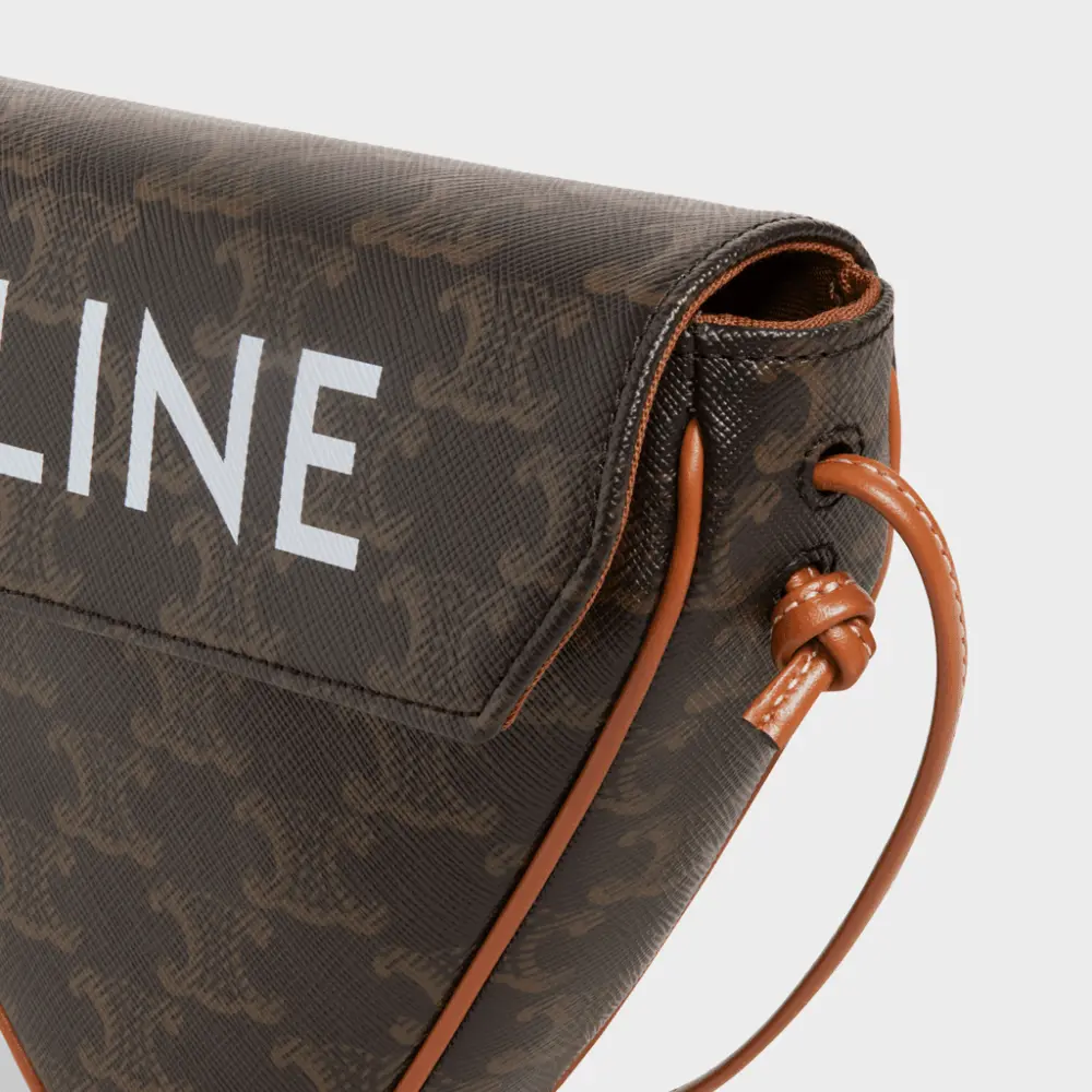 Alternative view of Túi Celine Triangle With Celine 'Print Tan' 195902BZK-04LI