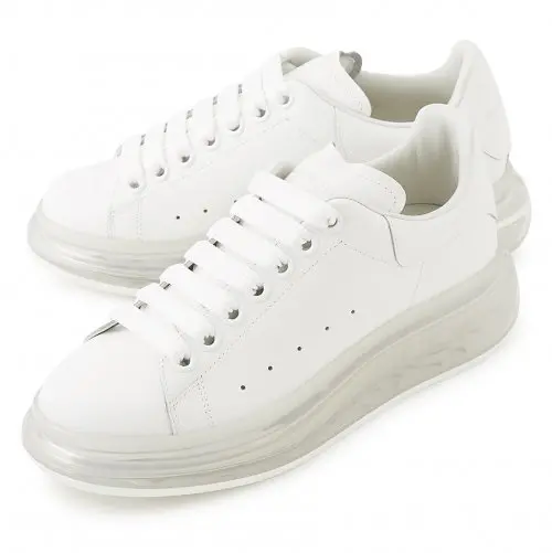 Giày Alexander McQueen Wmns Oversized Sneaker 'Clear Sole - White' 611698-WHX98-9000 - Ảnh 3