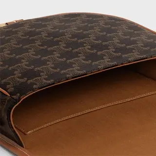 Túi Celine Large Strap Folco Canvas 'Black' 196932BZJ-04LU - Ảnh 3