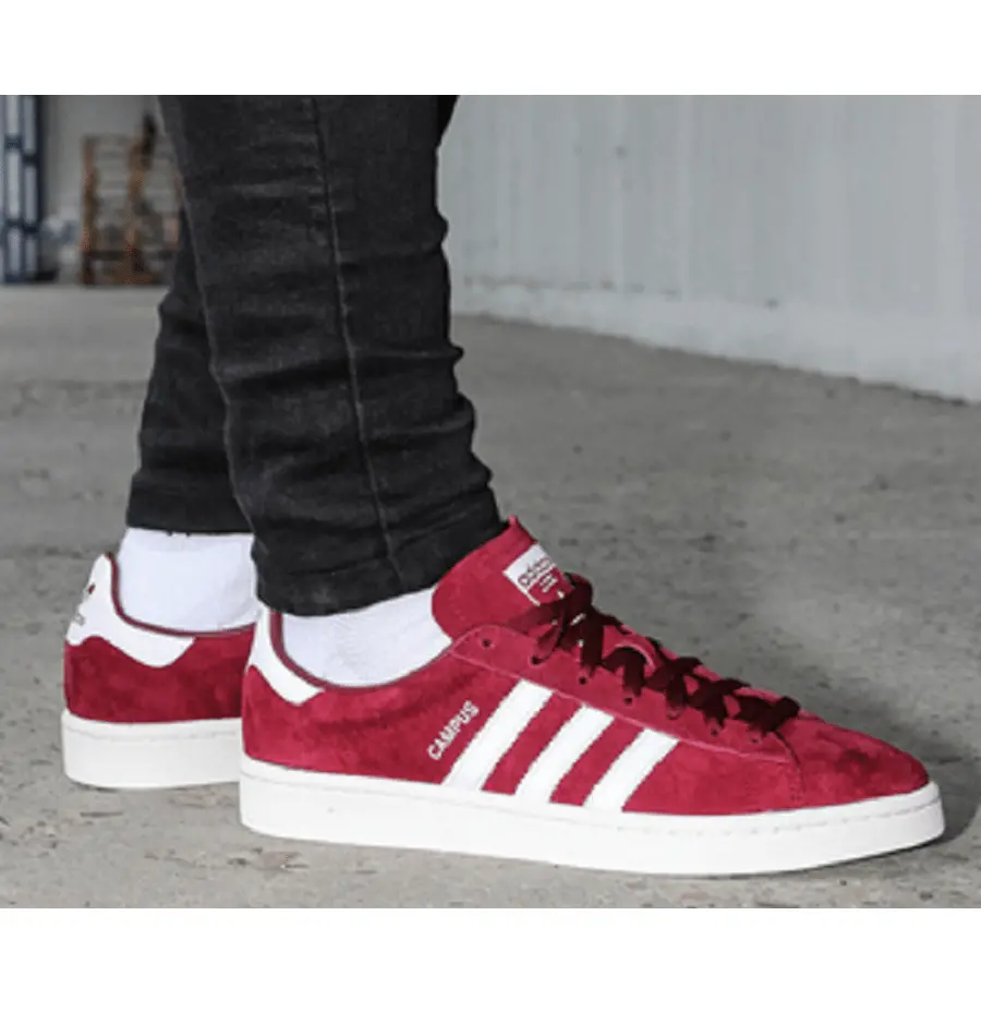 Alternative view of Giày Adidas Campus 'Collegiate Burgundy' BZ0087