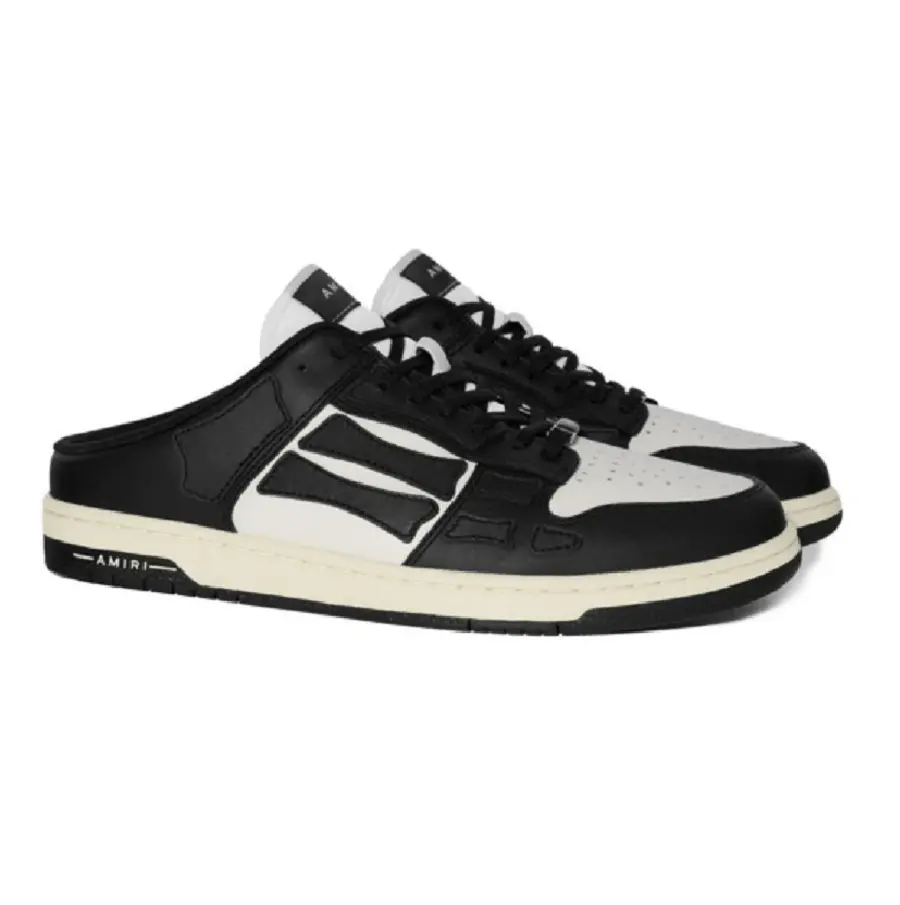 Giày Amiri Skel Slip On ‘Black’ PS23MFM001-004 - Ảnh 4