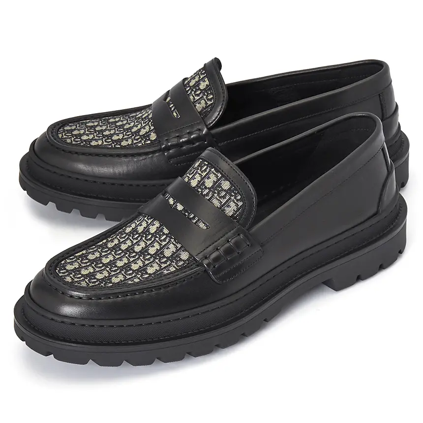 Alternative view of Giày Dior Oblique Black Loafers 3LO103ZCD-H961