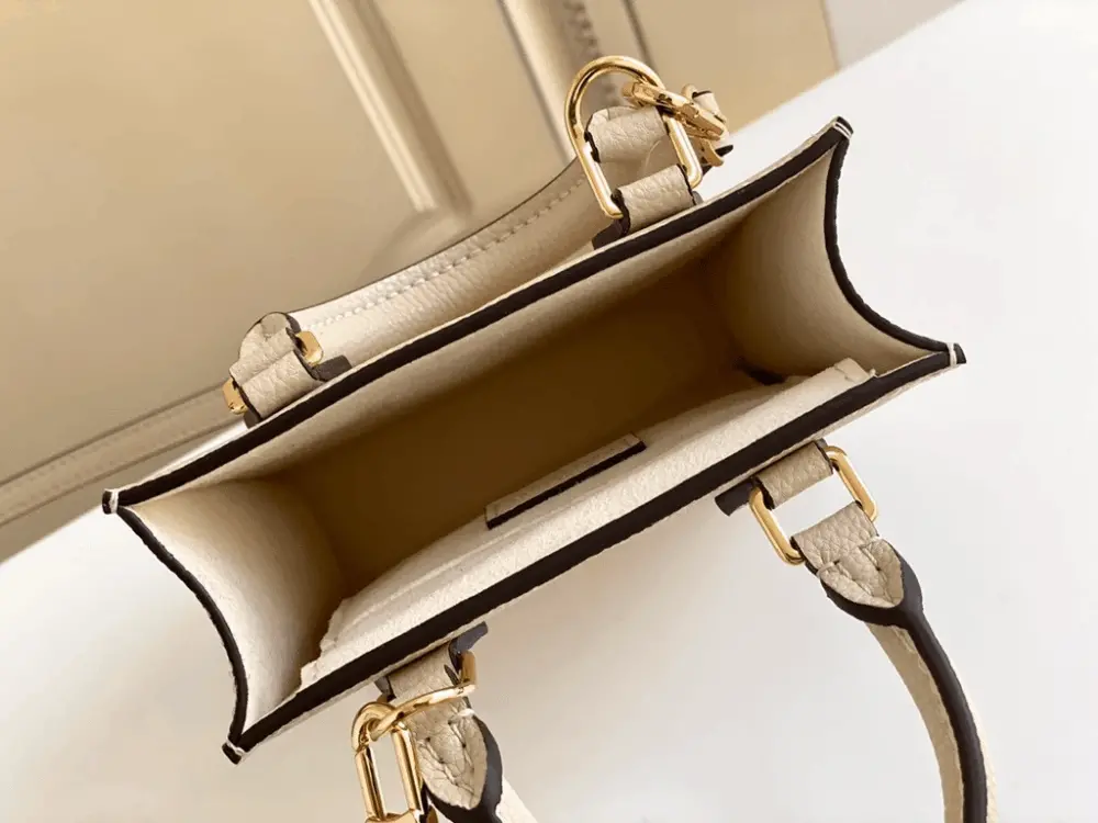 Túi Louis Vuitton Petit Sac Plat Monogram Empreinte 'Cream Leather' M80449 - Ảnh 3