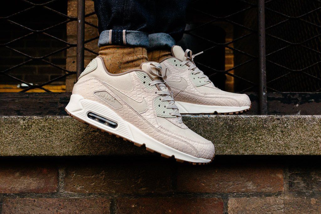 Giày Nike Air Max 90 Premium 'Oatmeal Sail Khaki' 443817-105 - Ảnh 3
