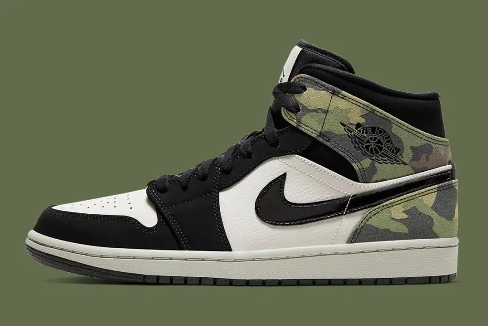 Giày Nike Air Jordan 1 Mid Camo (2020) CW5490-001 - Ảnh 8