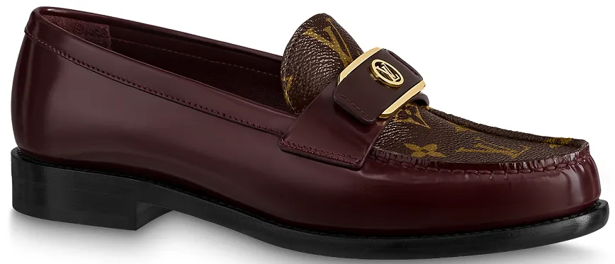 Giày Louis Vuitton Chess Flat Loafers ‘Bordeaux’ 1AACXY