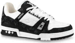 Giày Louis Vuitton LV Trainer Sneaker 'Black White' 1AAV8H