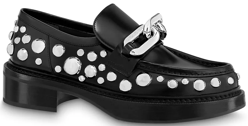 Giày Louis Vuitton x Yk Academy Loafers 'Black White Dots' 1AB9KB