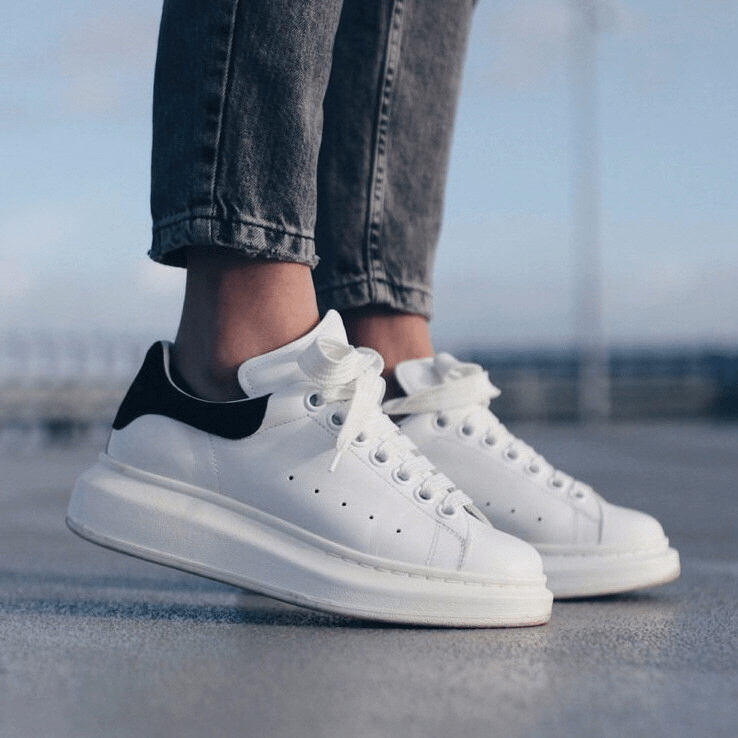 Giày Alexander McQueen Oversized Sneaker 'White Black' 553680-WHGP5-9061 - Ảnh 5