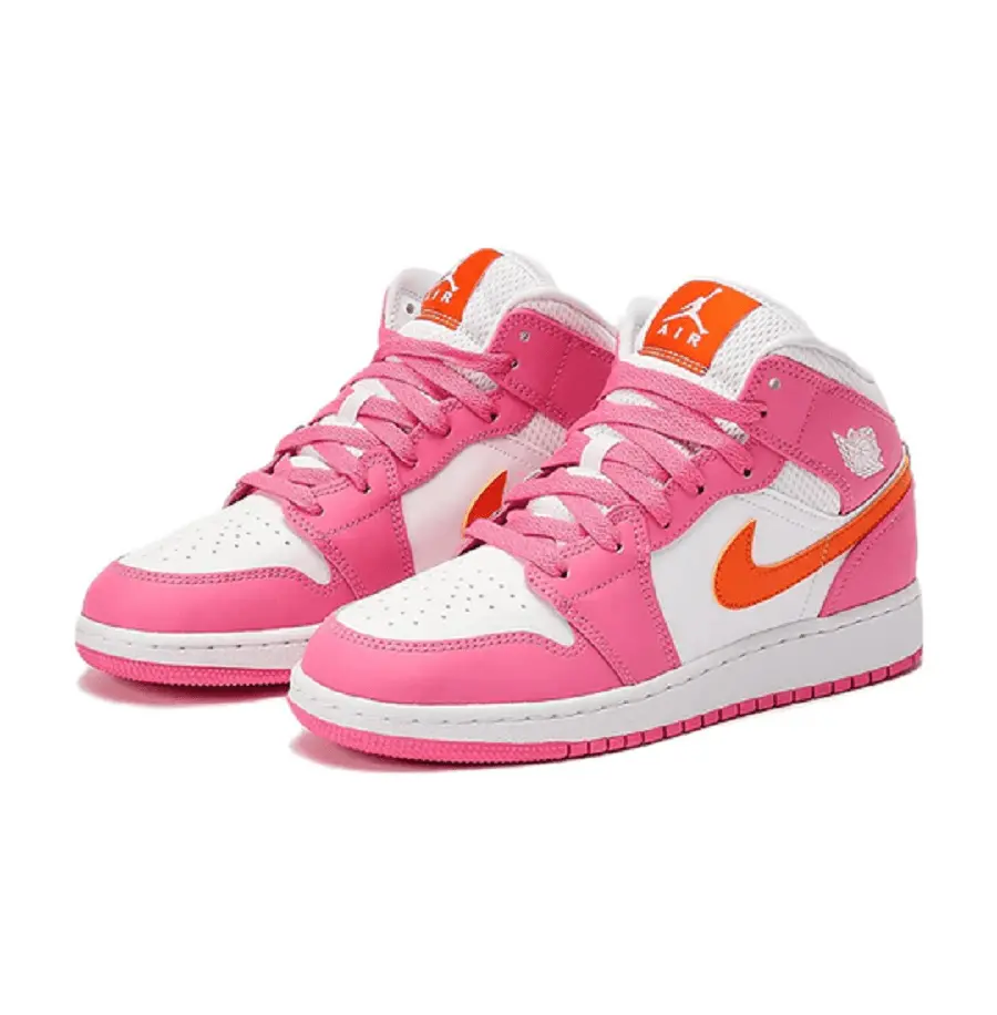 Giày Nike Air Jordan 1 Mid 'Pinksicle Safety Orange' DX3240-681 - Ảnh 3