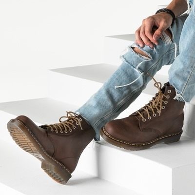 Giày Dr. Martens 2976 Brown Crazy Horse Leather Chelsea Boots 11853201 - Ảnh 3