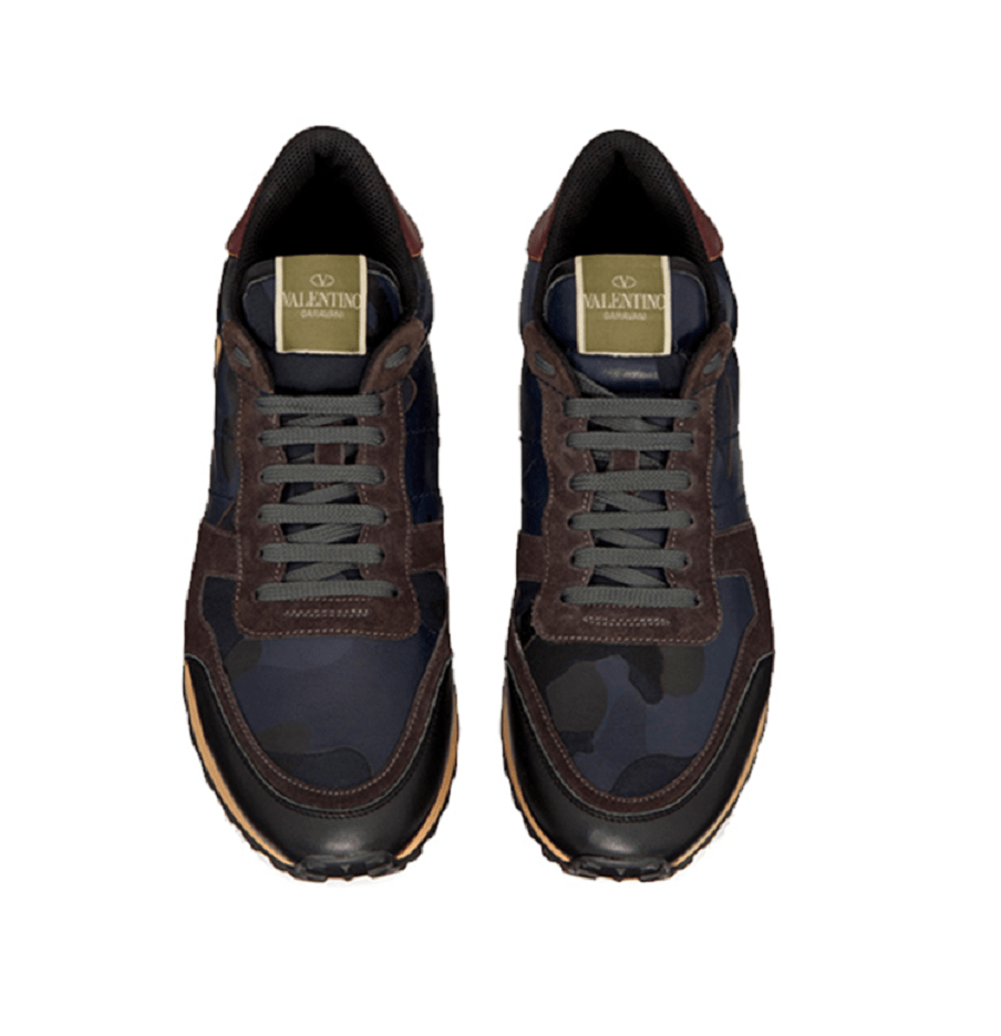 Giày Valentino Sneakers Rockrunner Camouflage Blue TY2S0723TCCM14 - Ảnh 4