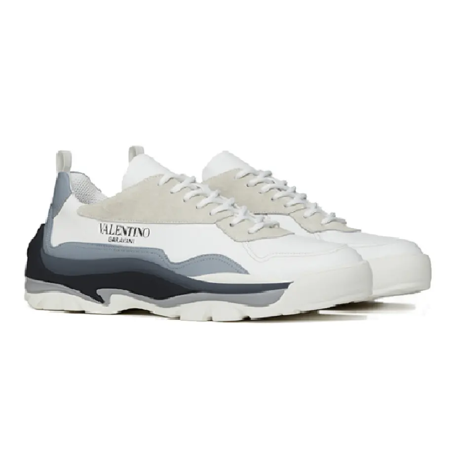 Giày Valentino Gumboy Sneaker Leather 'Silver' WY2S0B17MQBN77 - Ảnh 4