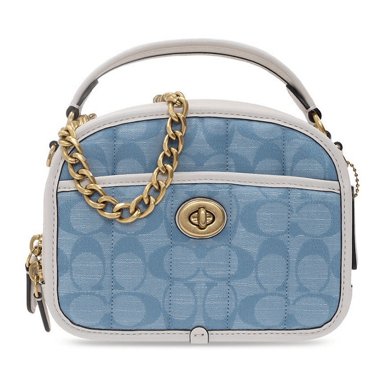 Túi Coach Lunchbox Top Handle In Signature Chambray With C4688 B4SUX