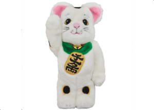 Mô Hình Bearbrick Maneki Neko White Furry
