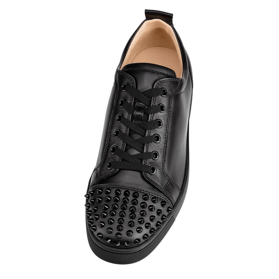 Giày Christian Louboutin Louis Junior Spikes Flat 'Black' 1130573CM53-SS13 - Ảnh 3