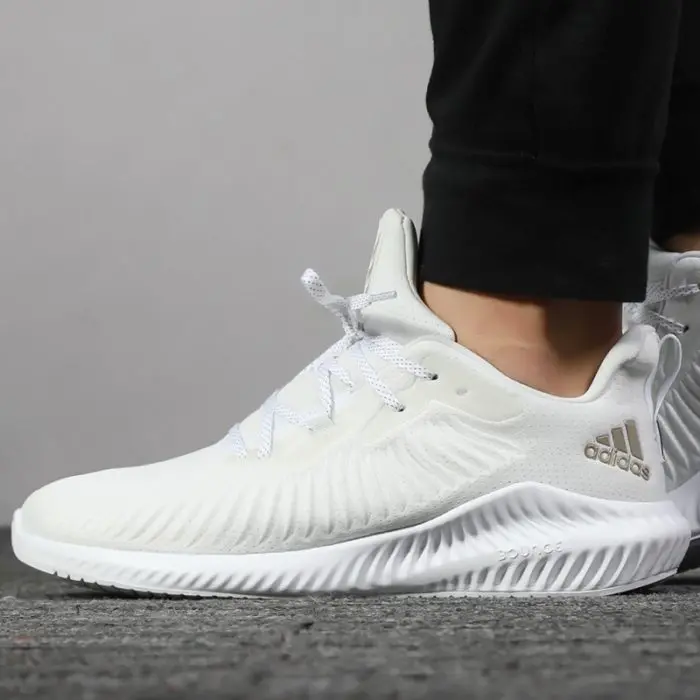 Alternative view of Giày Adidas Alphabounce+ Run EM 'Crystal White' G54126