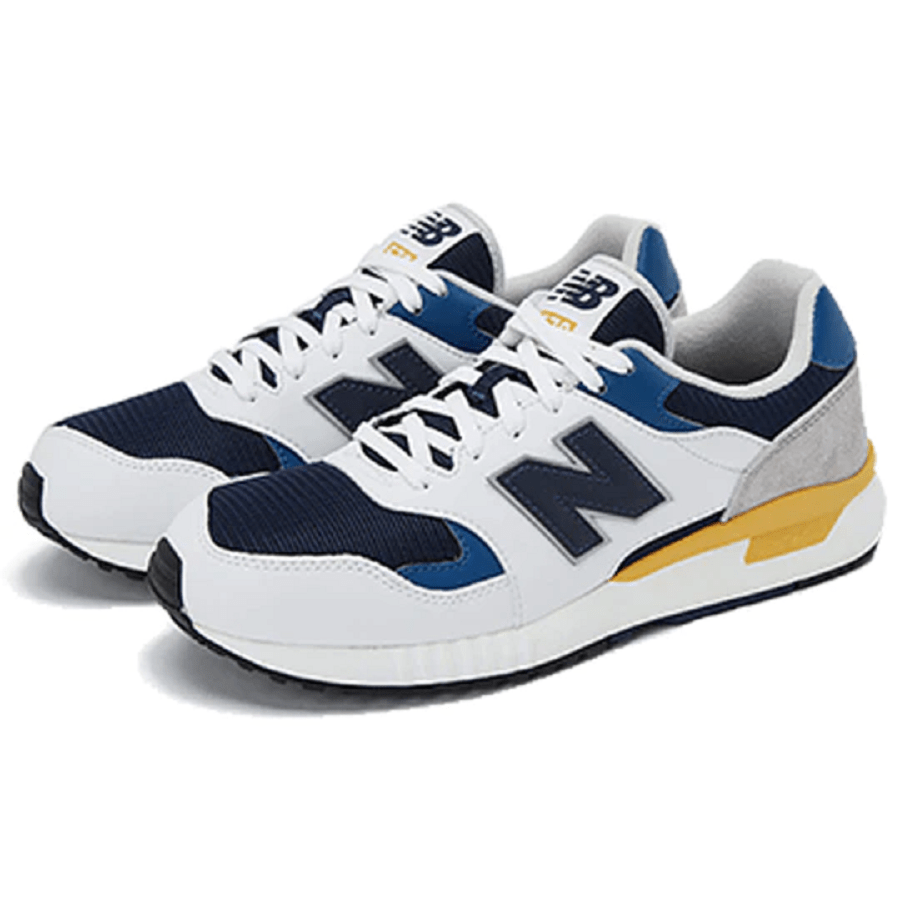 Giày New Balance 574 'White Yellow Blue' ML570ATS - Ảnh 4