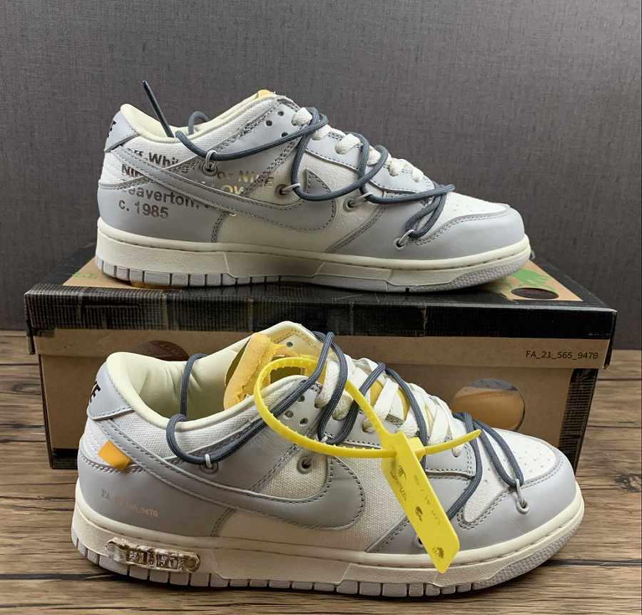 Giày Nike Off-White x Dunk Low 'Lot 41 of 50' DM1602-105 - Ảnh 5