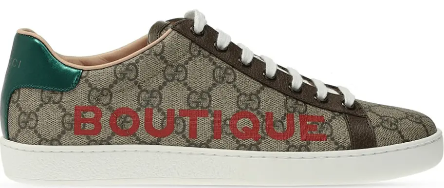Giày Gucci Boutique GG Supreme Canvas Leather Sneaker 623235-2BL10-8660