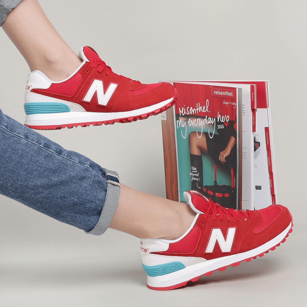 Giày New Balance 574 'Red' WL574CNC - Ảnh 3