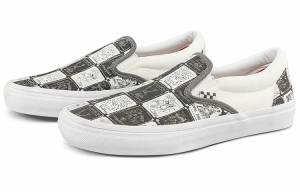 Alternative view of Giày Vans Slip On Skate x Daniel Johnston 'Black White' VN0A5FCAAO7