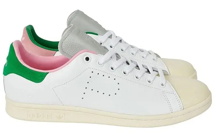 Alternative view of Giày Adidas Palace x Stan Smith 'White Green Pink' FW9200