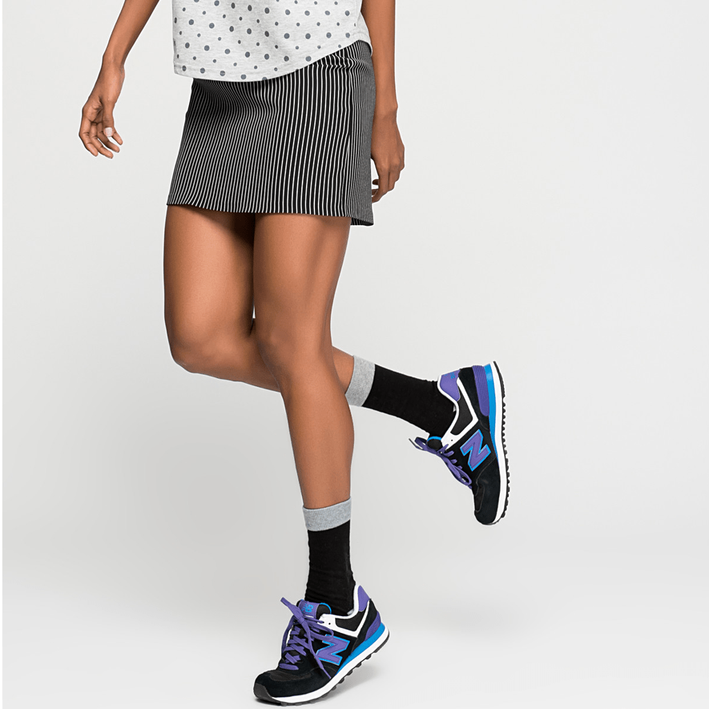 Giày New Balance Wmns 574 'Black Purple' WL574MOX - Ảnh 4