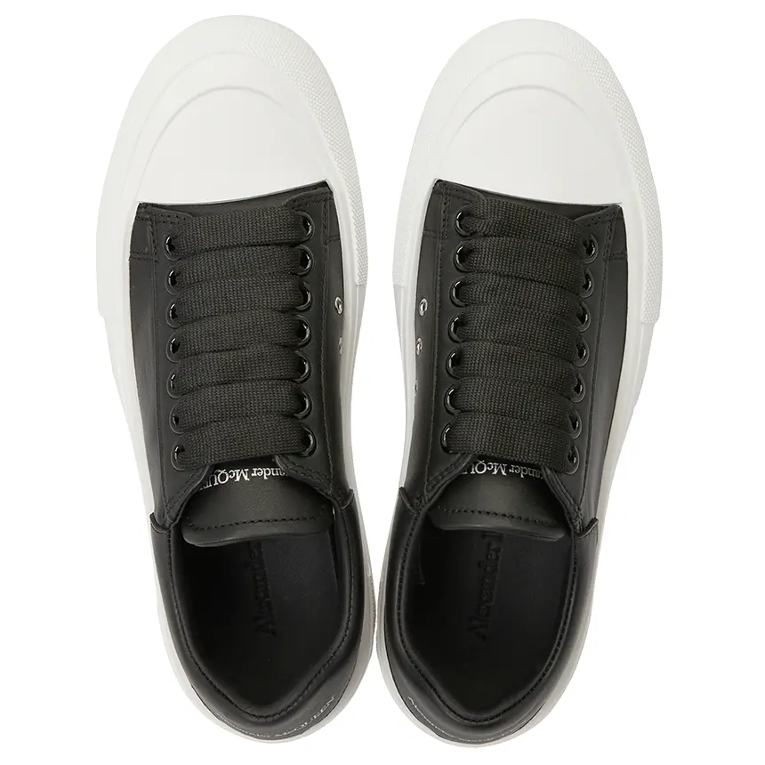 Giày Alexander Mcqueen Deck Plimsol 'Black' 697121-WIAB6-1070 - Ảnh 3
