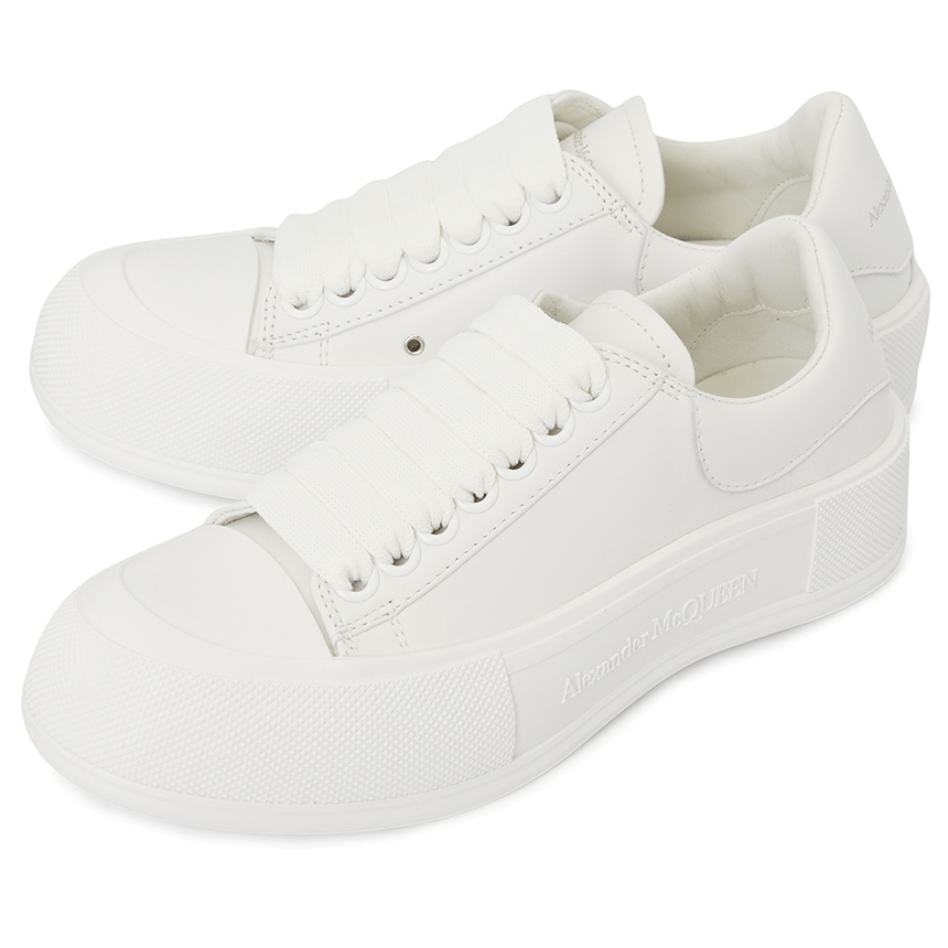 Giày Alexander Mcqueen Deck Plimsol 'White' 697121-WIAB6-9065 - Ảnh 4