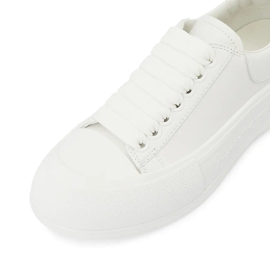 Alternative view of Giày Alexander Mcqueen Deck Plimsol 'White' 697121-WIAB6-9065
