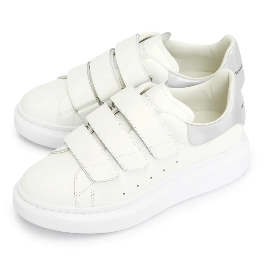 Giày Alexander Mcqueen Oversole Triple Strap 'White' 721411-WICGI-9071 - Ảnh 4