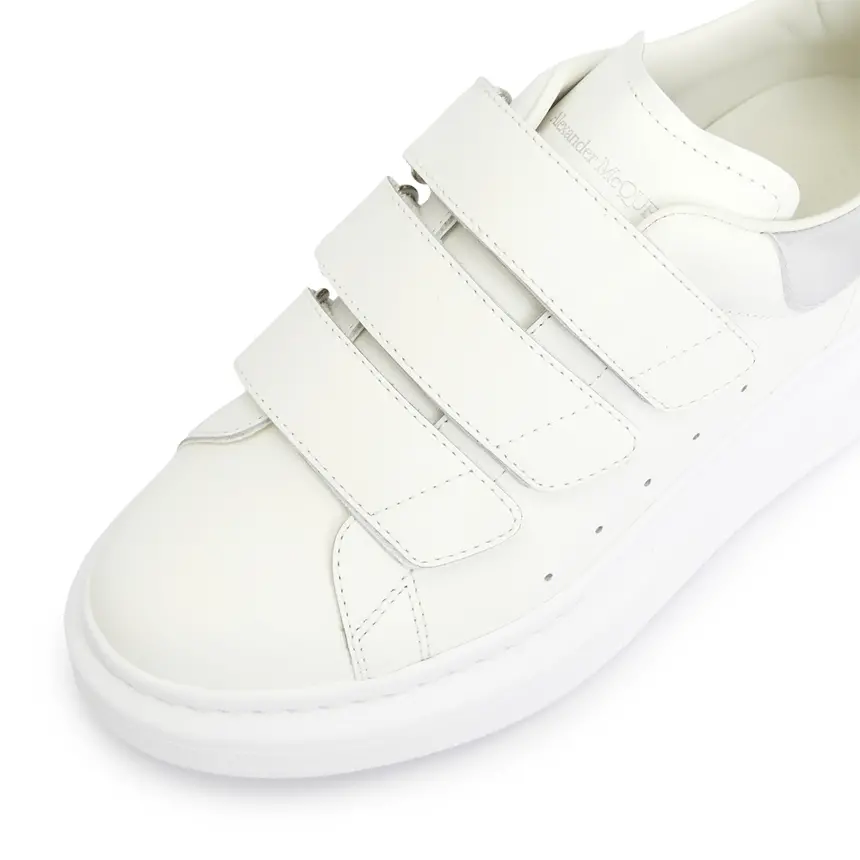 Alternative view of Giày Alexander Mcqueen Oversole Triple Strap 'White' 721411-WICGI-9071