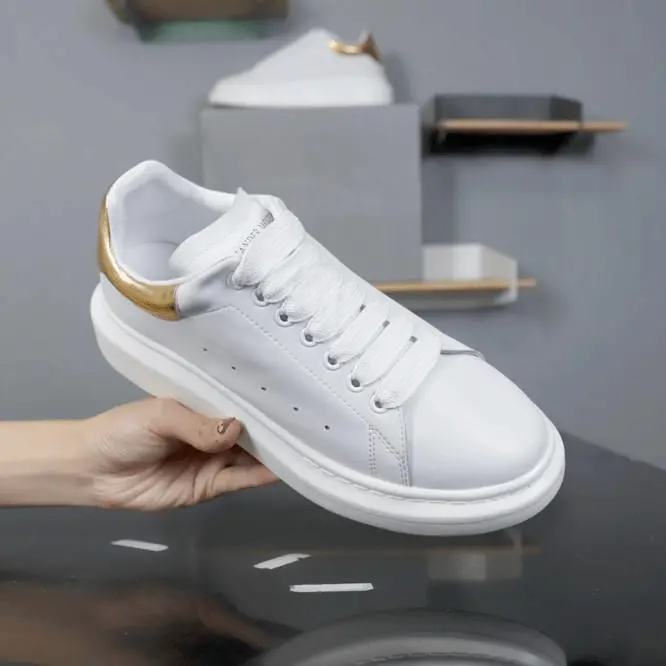 Giày Alexander McQueen Oversized Sneaker 'White Gold' 553680-WHNBG-9075 - Ảnh 5