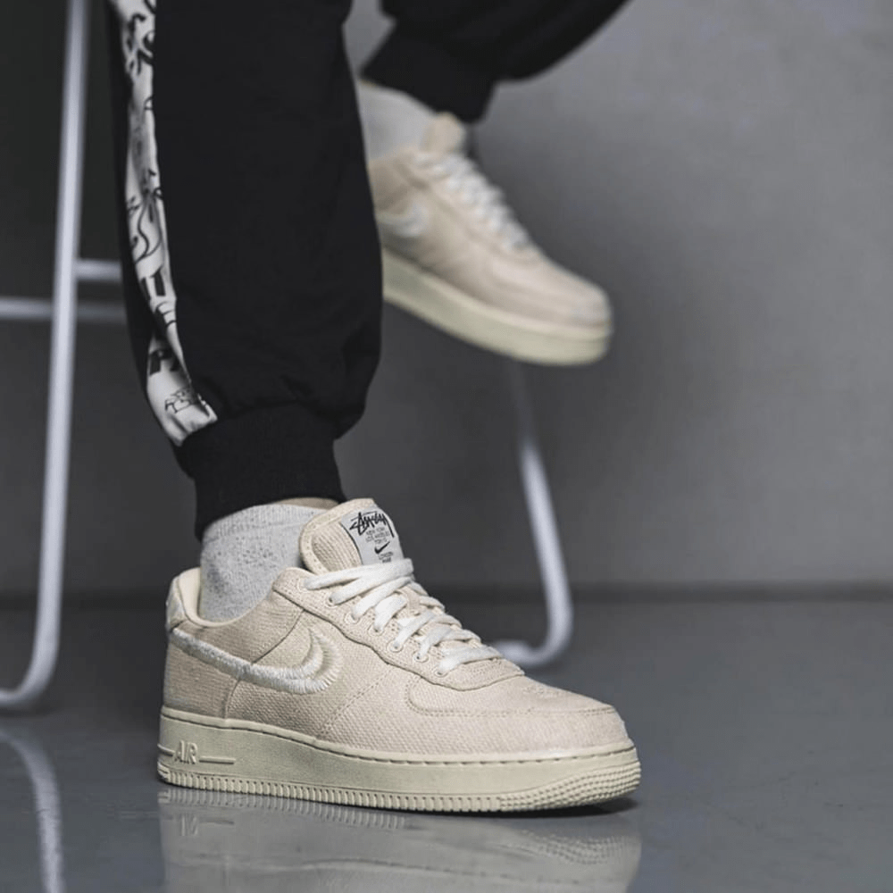 Giày Nike Stussy x Nike Air Force 1 Low 'Fossil' CZ9084-200 - Ảnh 4