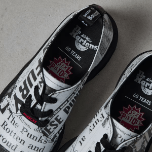 Alternative view of Giày Dr.Martens 1461 Sex Pistols Leather Printed Oxford 'Black White' 25928009