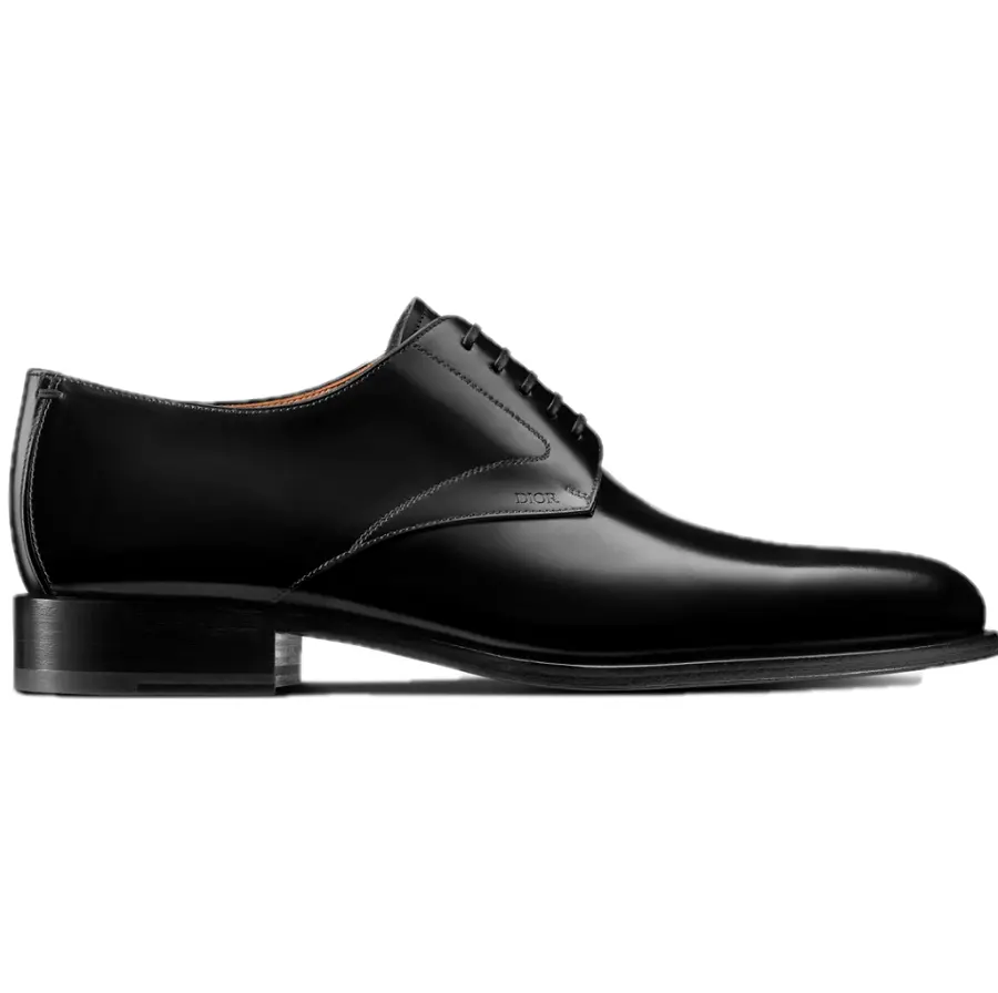 Giày Dior Timeless Derby Black Polished Calfskin 3DE305YON-H969