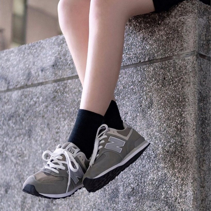 Giày New Balance 574 Kids 'Triple Grey' GC574GG - Ảnh 3